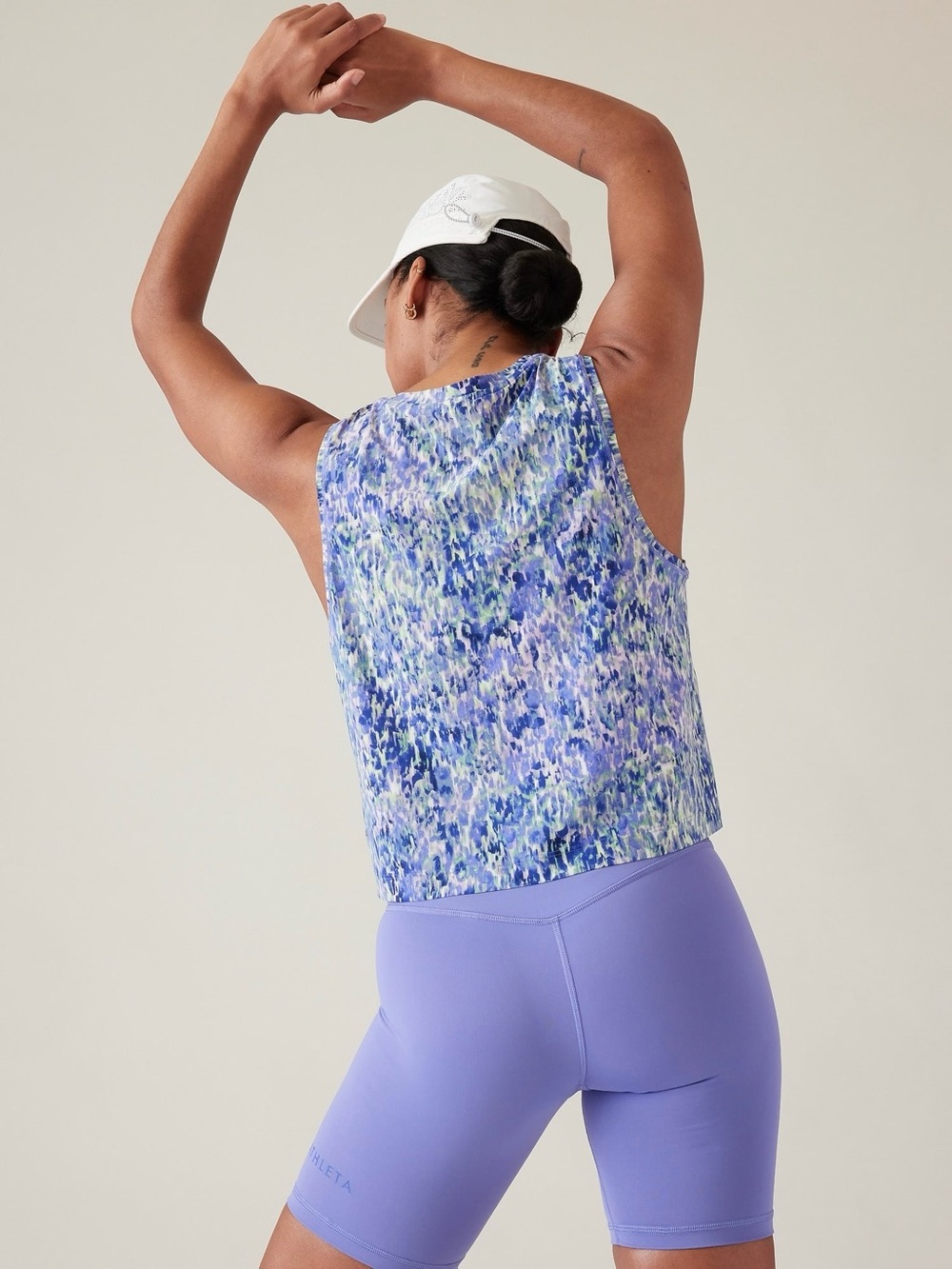NEW! Athleta Ultimate Muscle Tank Top Crew Neck Purple Medium - Picture 11 of 12
